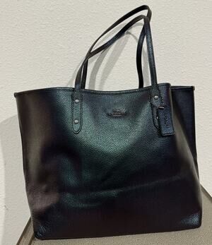 Coach Hologram Oil Slick Iridescent Mermaid Open City Tote 22550